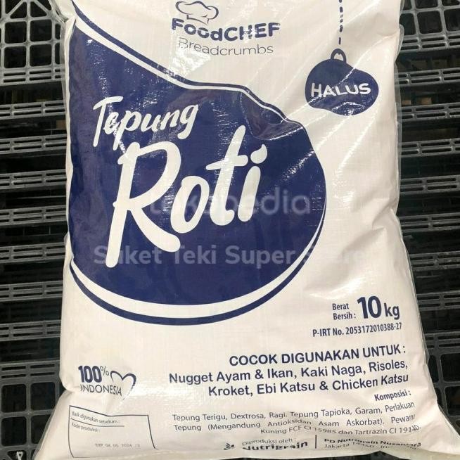 

Tepung Roti Breadcrumbs Mix Halus Foodchef 10Kg Karung Terbaik