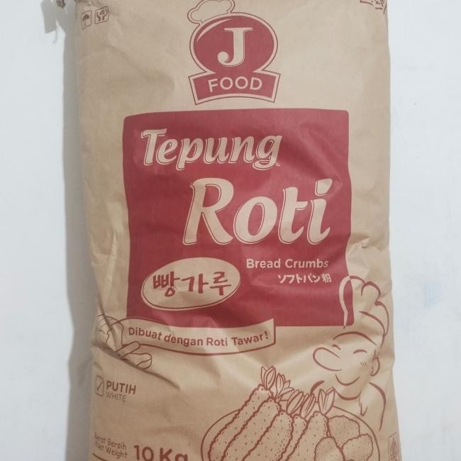 

J Food Tepung Roti Breadcrumbs Putih 10Kg Diskon