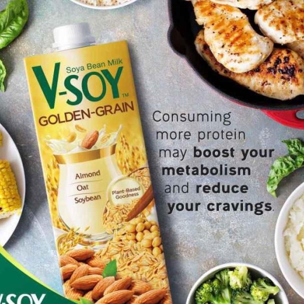 

W2Fit Vsoy Soya Lk & Almond Golden Grain 1000Ml Susu Almond Soya