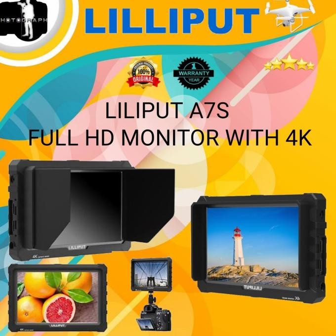 Liliput A7S Lcd Monitor 7 4K Hdmi / Lcd Monitor Liliput 7 4K Original