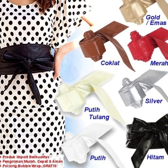 Gesper Belt Ikat Pinggang Sabuk Wanita Fashion Cewek Obi Besar Lebar