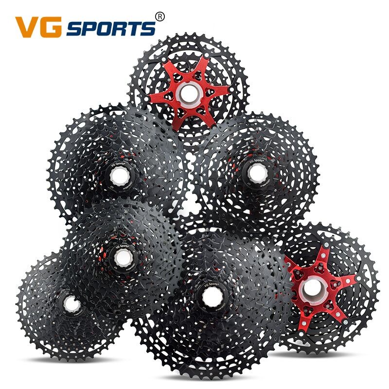 VG Sports 8 9 10 11 12 Kecepatan 11-42T/46T/50T/52T Hitam MTB Sepeda Freewheel Terpisah Ultralight A