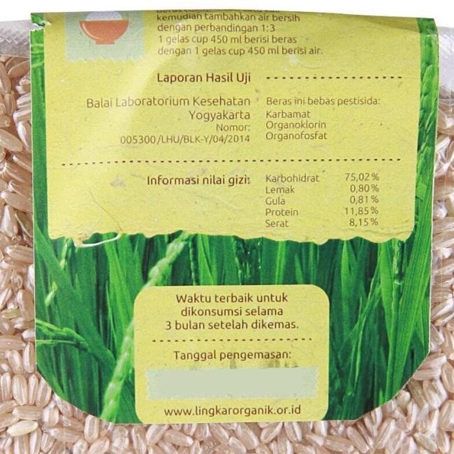 

W2Fit Lingkar Organik - Beras Cokelat Organik Pecah Kulit 1 Kg Vakum