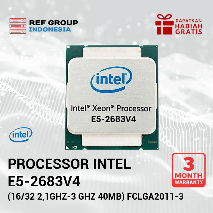 e5-2683v4 Intel server processor CPU e5-2683 v4(16/32 2,1Ghz-3GHz) SR2JT