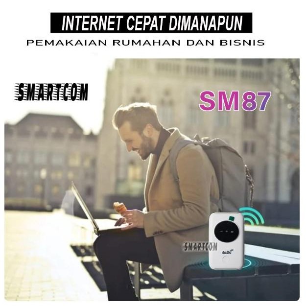 Modem Mifi Wifi SMARTCOM SM87 PRO Unlock All Operator 4G 3200mAh