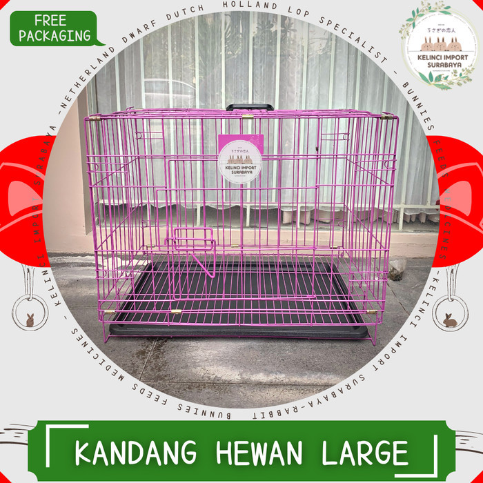 Kandang Hewan Anjing / Kelinci / Kucing Import - Size Large