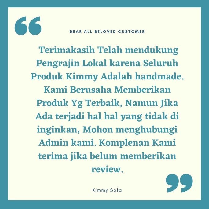 Kimmy Sofa Stools / Sofa Puff Kotak jumbo Kaki Retro Kayu Minimalis