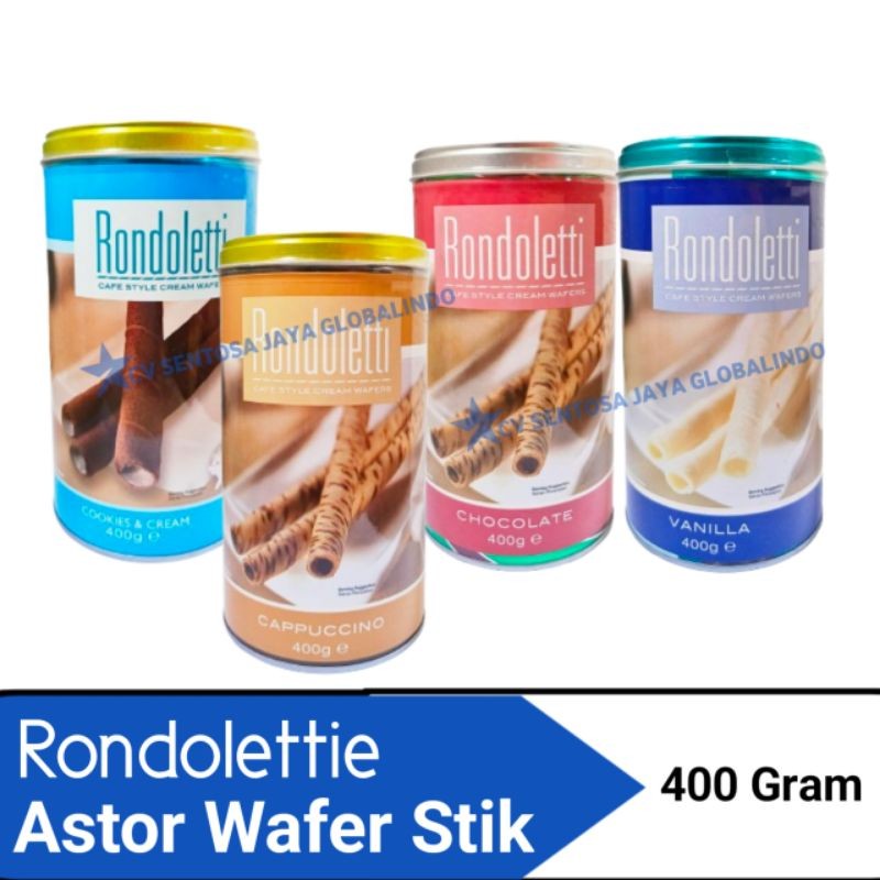 

Rondoletti Astor Wafer Stik Varian Rasa - 400 gram