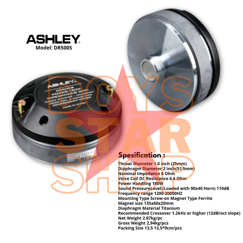 ORIGINAL TWEETER ASHLEY DR 500S