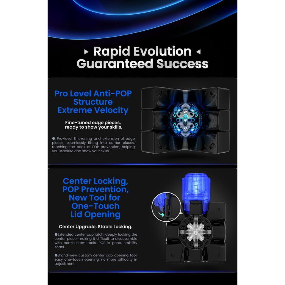 Rubik 3X3 Gan 14 Pro Maglev Uv / Frosted Magnetic