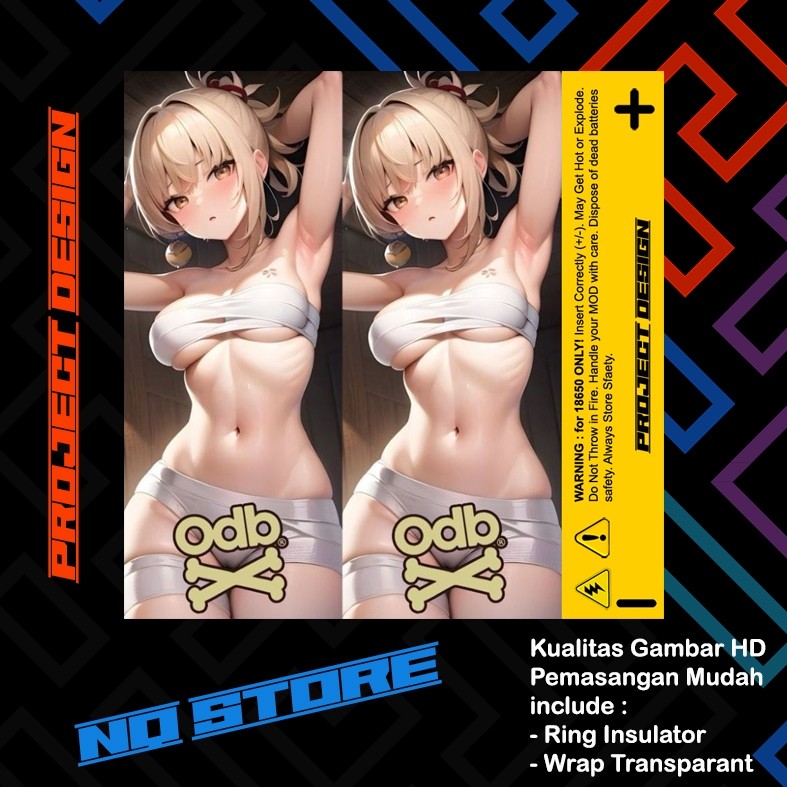 

Wrap* Warp Pelindung Battery 18650 Anime 12 Wrap Skin Stiker Garksin CUSTOM Gratis (2pcs)