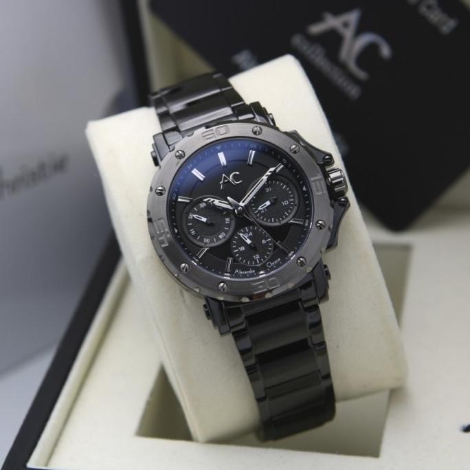 ALEXANDRE CHRISTIE AC9205 AC 9205 BLACK JAM WANITA