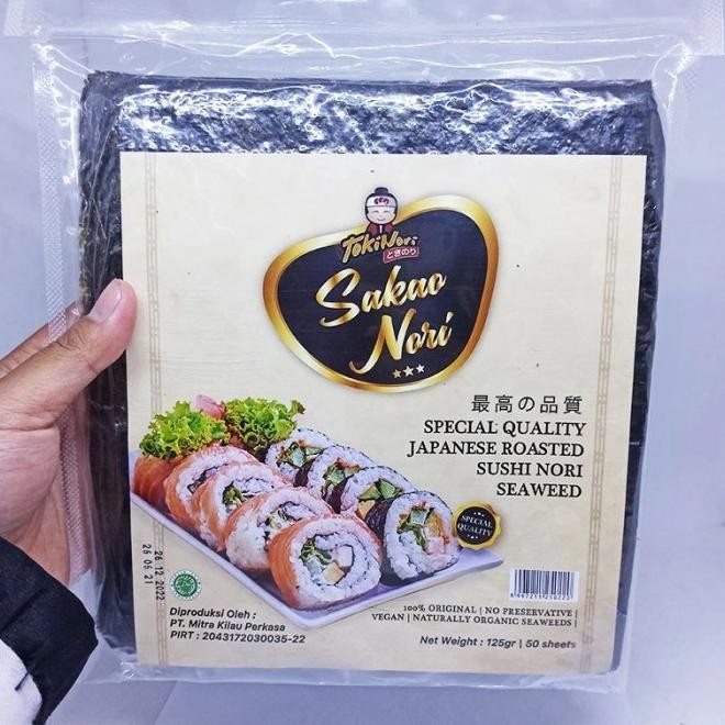 

Tokin Sakao N 50 Sheet Rumput Laut Kering Seaweed Sushi
