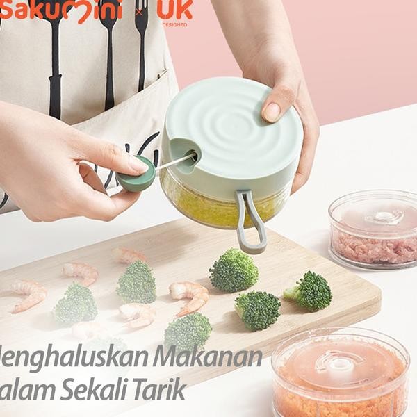 Sakuni Chopper Grinder Manual Blender Tarik Ggiling Makanan