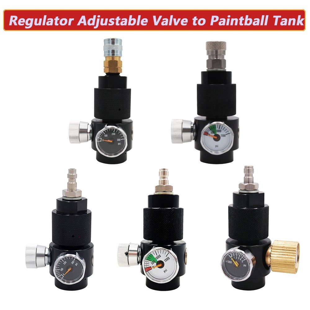 Paintball Airsoft PCP HPA CO2 Regulator dan 8mm Cepat Putus Adaptor DIY Kit Kisaran Adjustable 0 ~ 2