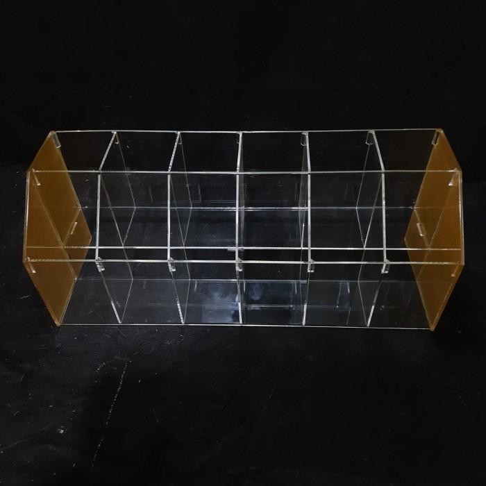 

Acrylic Rak Pensil 2 Susun/Tempat Pulpen/Tempat Alat Tulis Kantor