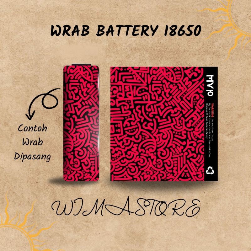 

Wrap* Stiker Wrap Baterai 18650 V2 Abstrak Untuk Melindungi 14 Wrap Skin Stiker Garksin CUSTOM Gratis (2pcs)