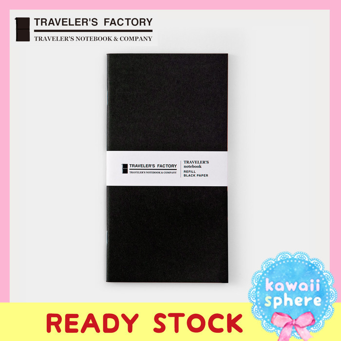 

Traveler's Notebook Refill Black Paper Regular Size Ready Stock