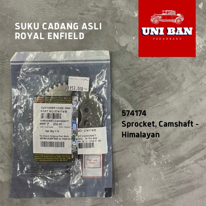 

Gigi Tarik Camshaft Himalayan 574174 - Royal Enfield ASLI