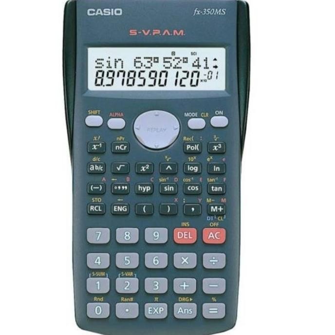 

TERSEDIA CASIO FX-350MS - KALKULATOR ONLY ( TANPA DUS DAN BUKU PANDUAN )
