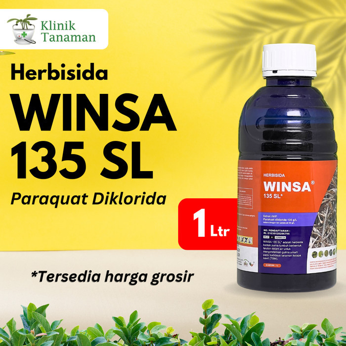 Terlaris Obat Hama Rumput Winsa @1Ltr Herbisida Pembasmi Hama Gulma Rumput Liar SALE