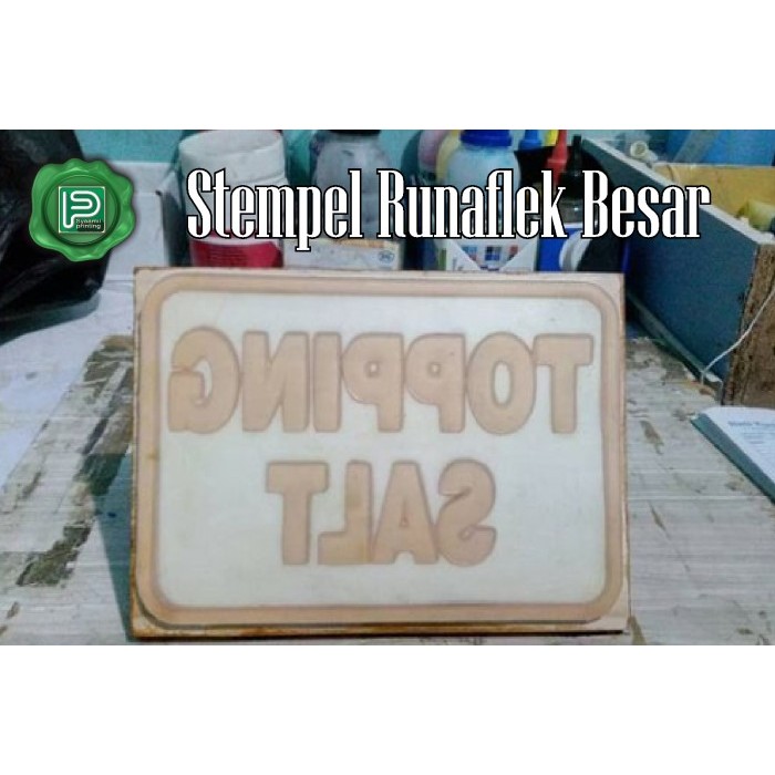 

Stempel Runaflek, Stempel Gagang Kayu Besar, 10x15cm
