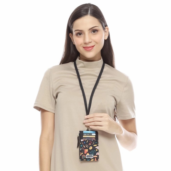 

IDCard Holder NameTag Lanyard Dompet Kartu Kalung Gantung Multifungsi