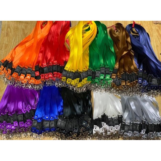 

TERMURAH - Tali Id card lanyard/nametag polosan 2cm isi 50 pcs