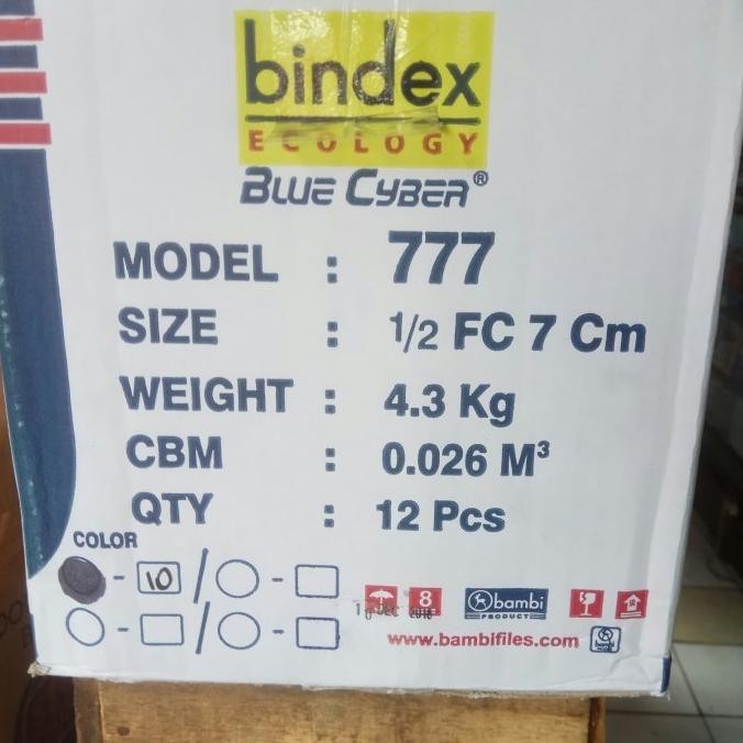 

BEBAS ONGKIR - Ordner Bindex 777 1/2 Folio hitam