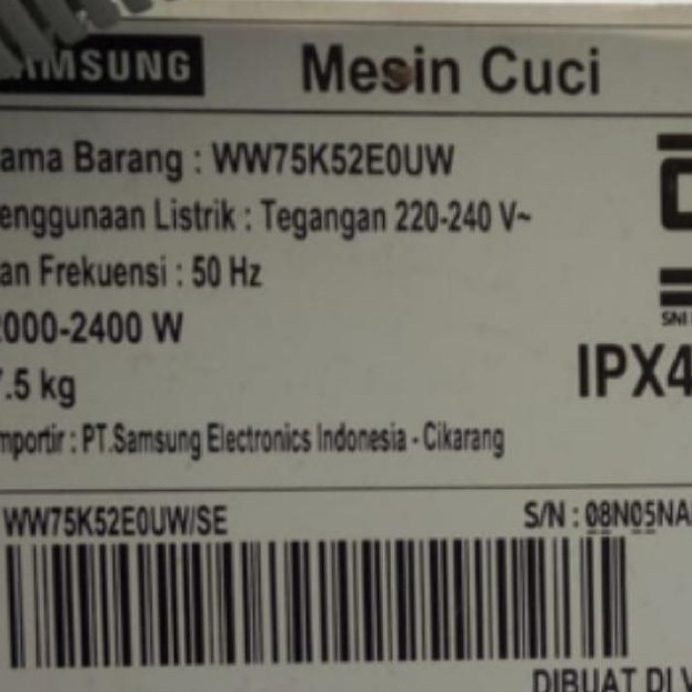 SPIDER SEGITIGA BALING MESIN CUCI SAMSUNG WW75K52E0UW ORIGINAL