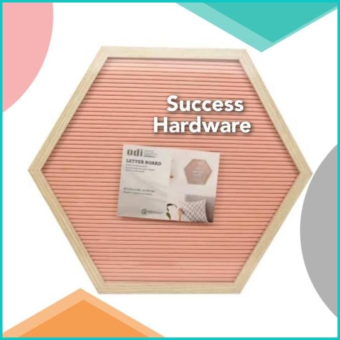 

ODI PAPAN BULETIN HEXAGON - PINK/LETTER BOARD HEXAGON PINK 140BZ4 acc