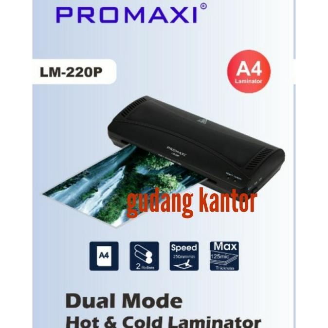 

TERSEDIA MESIN LAMINATING PROMAXI LM220P HOT & COLD SIZE A4 & F4 - LM 220P