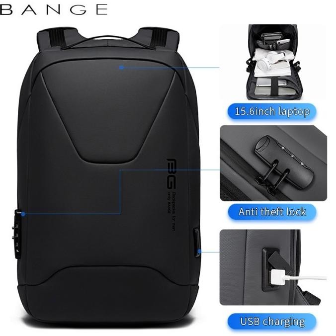 Bange Tas Ransel Pria Tas Laptop Tas Kerja Pria Backpack Bg22188