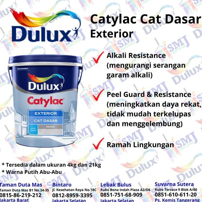 Dulux Catylac Cat Dasar (SEALER / PRIMER) Exterior 21KG