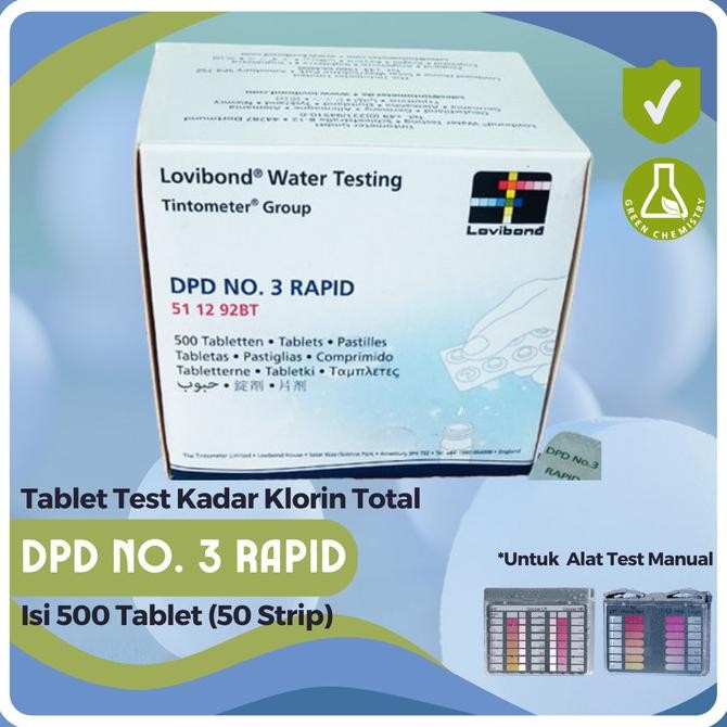 Refill Pool Test Kit Chlorine Lovibond DPD No.3 Rapid for Test Kit