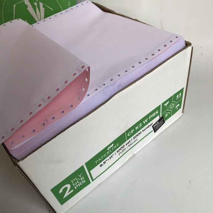 

TERBARU - Continuous Form 2 PLY PRS kertas komputer Paperline K2 PRS