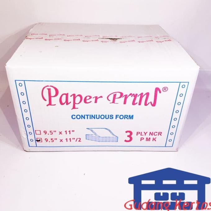 

BEBAS ONGKIR - CONTINUOUS FORM 91/2 X 11/2 3PLY PAPERPRYNS (BAGI 2)