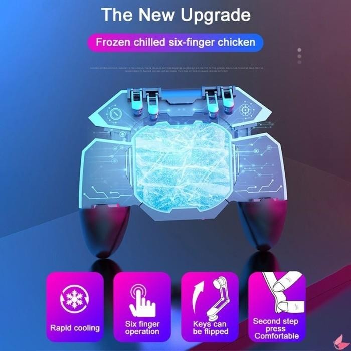 Original Memo Dl88 Gamepad Cooler 6 Fingerplay Pendingin Hp Gamepad
