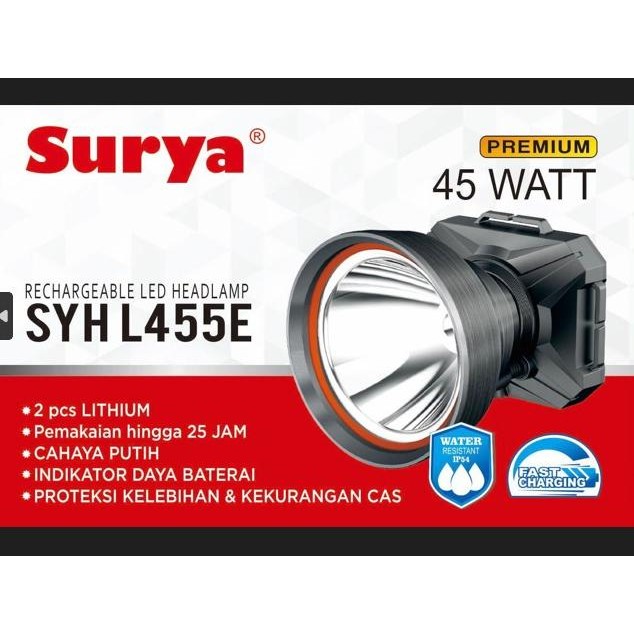 

TERSEDIA HEADLAMP / SENTER KEPALA SURYA 45W SYH L455E