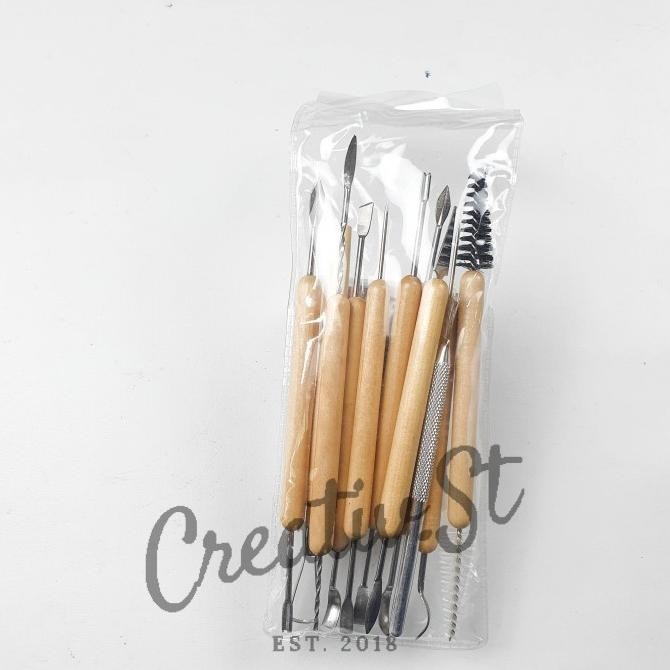 

V-Tec Clay Tool Set 11 Pcs E0088-10B/6 / Alat Sculpt / Alat Ukir. Original Dan Terpercaya