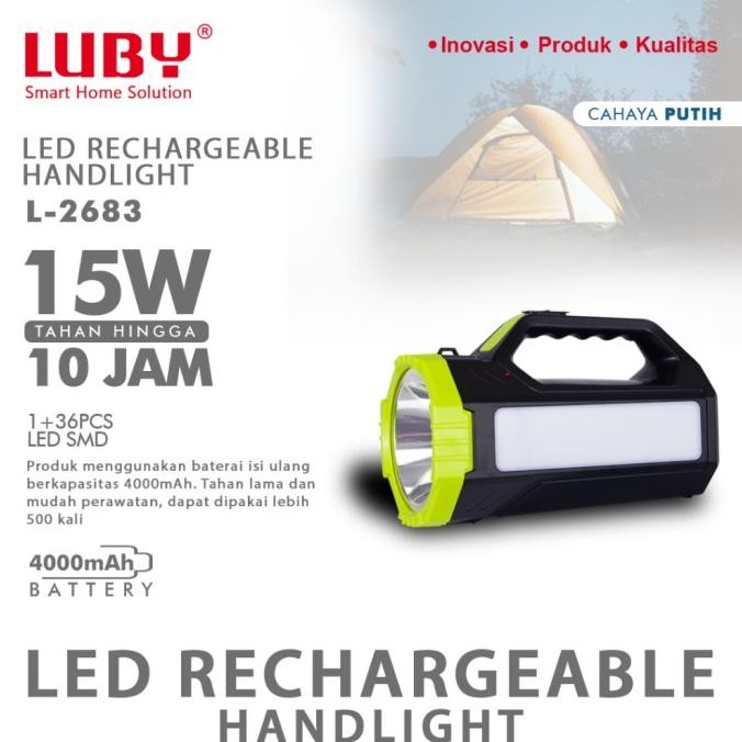 

TERSEDIA SENTER LUBY L-2683 15 WATT CAS ULANG