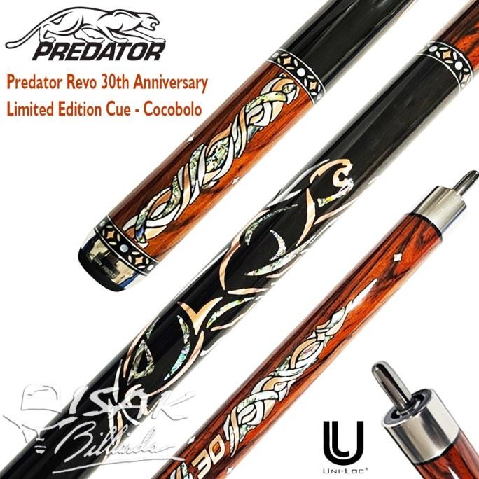 Predator Revo 30Th Anniversary Limited Edition Cue - Cocobolo - Low Deflection Billiard Stick Biliar