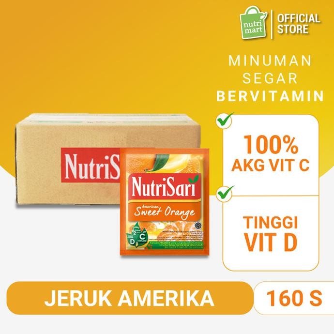 

MURAH NutriSari American Sweet Orange 160 sachet - Minuman Vitamin C