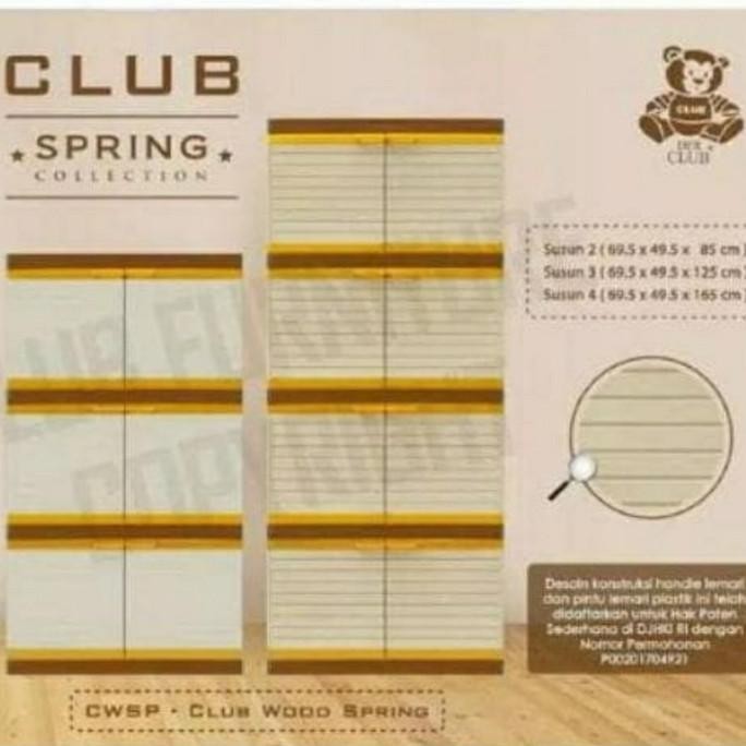 CLUB LEMARI PLASTIK JUMBO 4 SUSUN | LEMARI PAKAIAN CLUB
