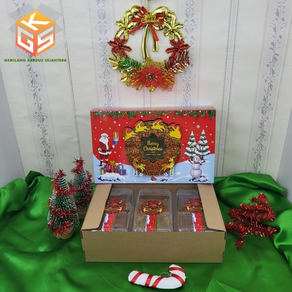 

HGT 10pcs Box Christmas [FREE HANG TAG] | Ukuran 3 Toples Persegi Panjang 350gr | Box Natal | Dus Natal | Dus Christmas | Box Hampers Natal | Kotak Natal | Kardus Natal