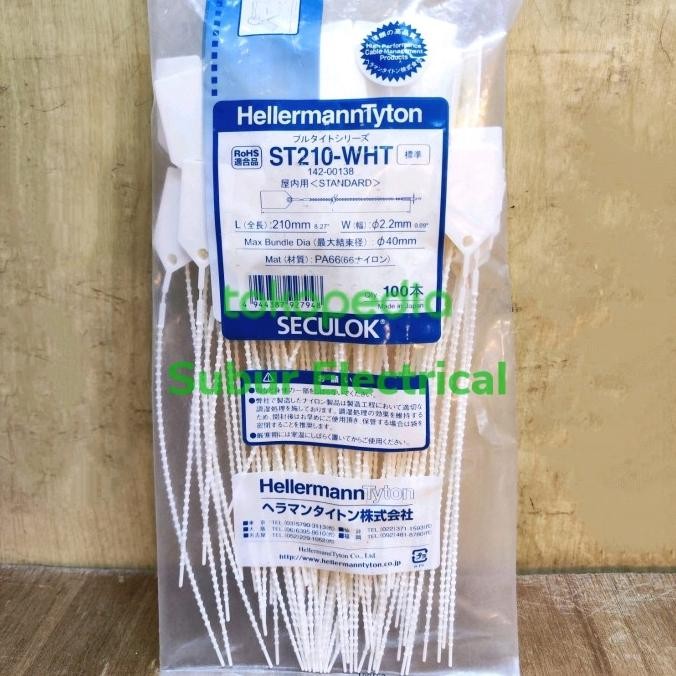 

NEW Hellermann tyton ST210-WHT seculok pull tight security seal