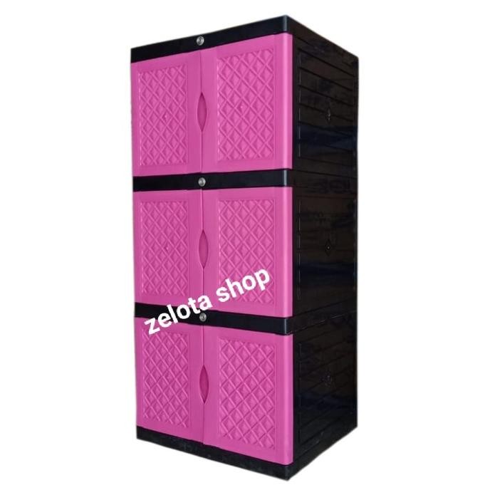 lemari plastik aquose mini susun 3