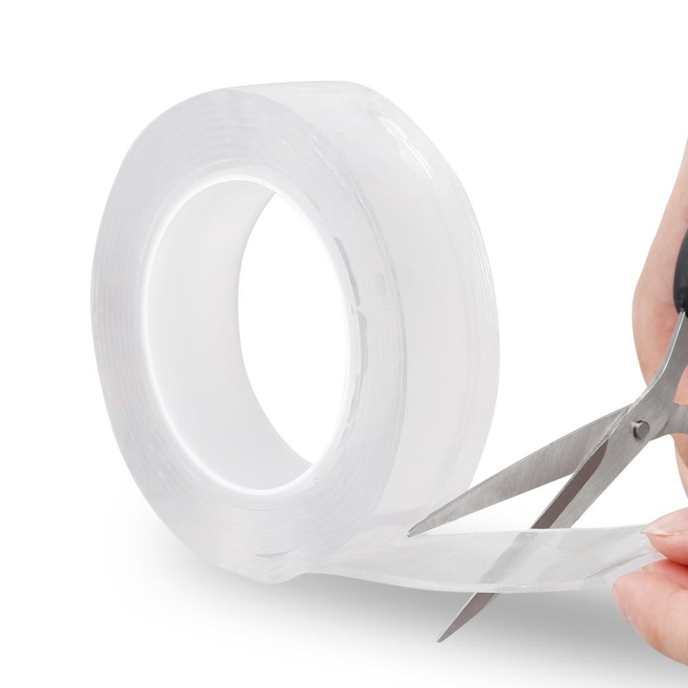 

DOUBLE TAPE TRANSPARENT NO TRACE WASHABLE STICKER (3 X 0.1 CM) 1M 3M