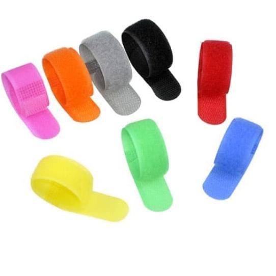 

BEBAS ONGKIR - Velcro strap binder cable pengikat / klip / penjepit kabel organizer