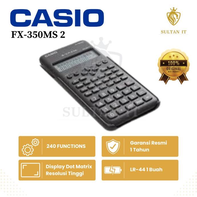 

TERBARU - KALKULATOR SCIENTIFIC CASIO FX 350MS 2 ORIGINAL